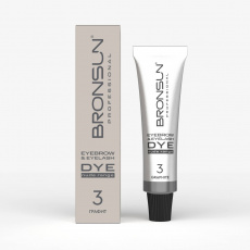 Крем-краска Bronsun NUDE RANGE  для бровей и ресниц №3 (графит), 15 мл