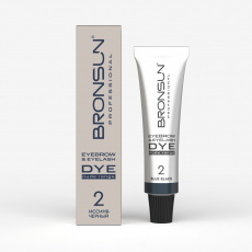 Крем-краска Bronsun NUDE RANGE  для бровей и ресниц №2 (иссиня-черный), 15 мл