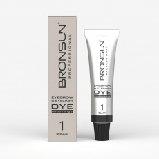 Крем-краска Bronsun NUDE RANGE для бровей и ресниц №1 (черный), 15 мл
