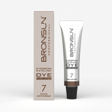 Крем-краска Bronsun NUDE RANGE для бровей и ресниц №7 (темно-коричневый), 15 мл