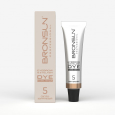 Крем-краска Bronsun NUDE RANGE  для бровей и ресниц №5 (светло-коричневый), 15 мл