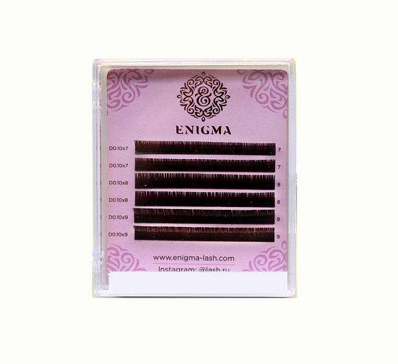 Ресницы Enigma "Мокка" MINI MIX C 0,07*13-16 мм