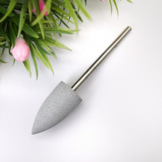 Фреза Полировщик силиконовый, конус (10х20 мм) светло-серый