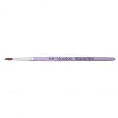 Кисть HANA Вдохновляй №0 (круглая, колонок, короткая сиреневая ручка)*