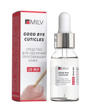 Кератогель MILV GOOD BYE CUTICLES щелочной, для удаления ороговевшей кожи, 15 мл, арт.18309P