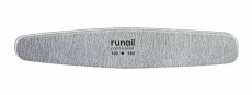 Пилка ruNail овал серая 100/180 арт. 4766