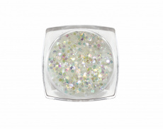 Блестки ruNail МИКС БЕЛЫЙ арт. 3815