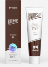 Краска Bronsun для бровей и ресниц №4 (каштан), 15 мл