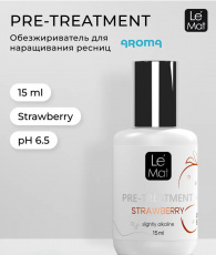Обезжиреватель Le Maitre для ресниц Strawberry, 15 мл