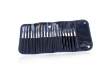 Кисти набор для дизайна в футляре, 20 шт*