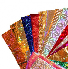 Фольга переводная Bloom 1м глянцевая "Золото звездочки"