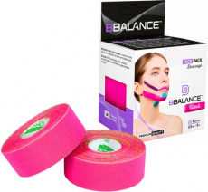 Кинейзио тейп BB Tape 2,5 см*17 м (Face Pack 2 рул) Розовый