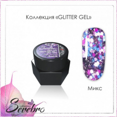 Гель-лак Serebro Glitter Микс голографик, 5 мл*