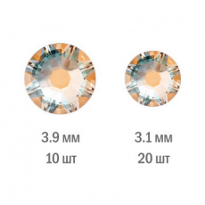 Стразы Swarovski Мини набор CRYSTAL PEACH DELITE, 30 шт