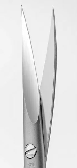 Ножницы RuNail  Expert маникюрные 100/19 мм №600 - «Bloom»