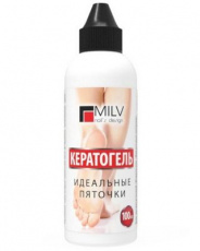 Кератогель MILV GOOD BYE CUTICLES Идеальные пяточки, щелочной, 100 мл