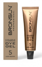 Краска Bronsun для бровей и ресниц №5 (светло-коричневый), 15 мл