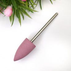 Фреза Полировщик силиконовый, конус (10х20 мм) розовый