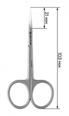 Ножницы RuNail  Expert маникюрные 103/21 мм №602