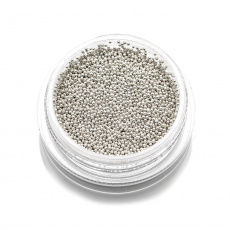 Бульонки металл мелкие 0,4 мм серебро