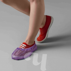 Бахилы Чистовье одноразовые, 50 пар сиреневые, арт. 603-387