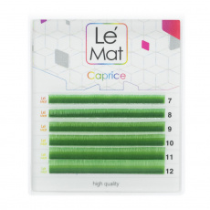 Ресницы Le Maitre цветные МINI MIX Green M 0,10*7-12 мм