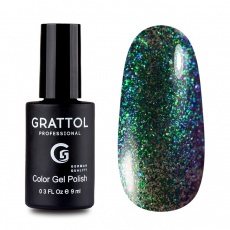 Гель-лак Grattol GALAXY EMERALD, 9 мл