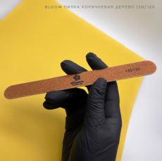 Пилка Bloom коричневая дерево 120/120 грит
