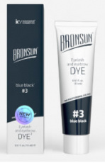 Краска Bronsun для бровей и ресниц №3 (иссиня-черный), 15 мл