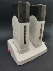 Воскоплав на 2 картриджа квадратный с базой БЕЛЫЙ