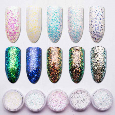 Глиттер Гламурный блеск №5 Белый с фиолетовым отливом, 2,5 гр