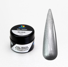Гель-краска Bloom с липким слоем 5 мл Серебро