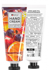 Крем MILV для рук увлажняющий с шиммером SILVER ПЕРСИК И МАНГО, 70 мл арт.18872