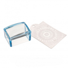 Штамп силиконовый прямоугольный+пластина