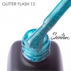 Гель-лак Serebro Glitter flash светоотражающий 13, 11 мл