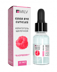 Кератогель MILV GOOD BYE CUTICLES для удаления ороговевшей кожи, 15 мл МАЛИНА арт.18936