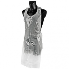 Фартук White line 80*120 полиэтилен прозрачный 50 шт, рулон