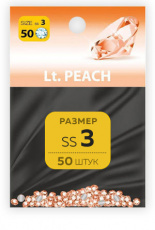 Стразы MILV ss3 Lt.Peach 50 шт