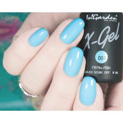 Гель-лак Ingarden X-Gel № 004 8 мл - «Bloom»