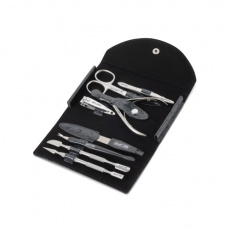 Набор маникюрный Silver Star МН 08-1, черный, 8 предметов