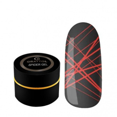 Гель-краска Grattol "Паутинка" красная, 5 мл*