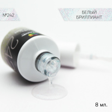 Гель-лак Bloom Белый бриллиант (№242) 8 мл