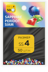 Стразы MILV ss4 MIX Sapfhire, Peridot, Siam 50 шт