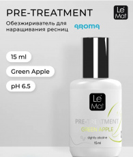 Обезжиреватель Le Maitre для ресниц Green Apple, 15 мл