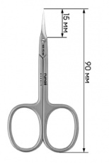Ножницы RuNail  Expert маникюрные 90/15 мм №601