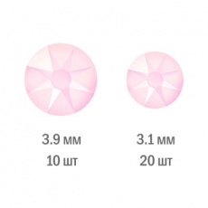 Стразы Swarovski Мини набор CRYSTAL POWDER ROSE, 30 шт