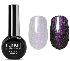 Топ ruNail Effect Purple Aurora, 9 мл (арт. 9909)