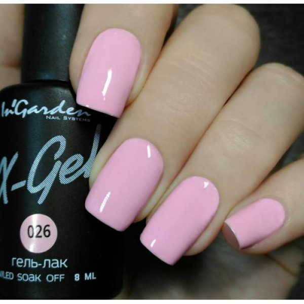 Гель-лак Ingarden X-Gel № 026 8 мл* - «Bloom»