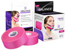 Кинейзио тейп BB Tape 2,5 см*5 м (Face Pack Шелк 2 рул) Розовый