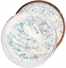 Глиттер Гламурный блеск №1 Белый с бирюзовым отливом, 2,5 гр